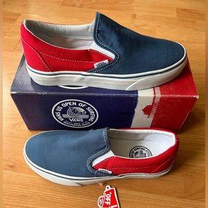 Vans US OPEN of SURFING Special Edition Classic SlipOns -  6 Men’s / 7.5 Women’s